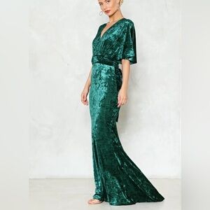 Nasty Gal Crush It Velvet Maxi Dress